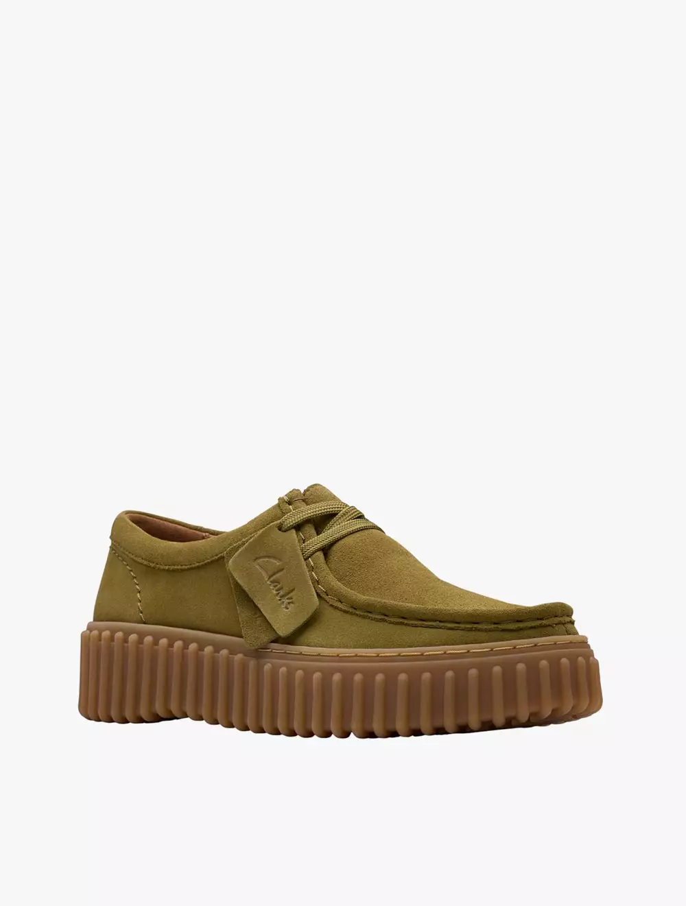Clarks Torhill Bee Olive Suede
