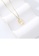 Glamorousky white 925 Sterling Silver Plated Gold Fashion Simple Hollow Irregular Pendant with Imitation Pearl and Necklace 85008AC7688F89GS_4