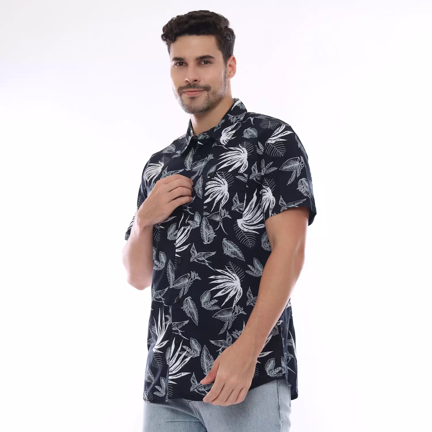 Planet Surf Clothing Kemeja Lengan Pendek Pria Setzen Man Shirt New Planet Surf