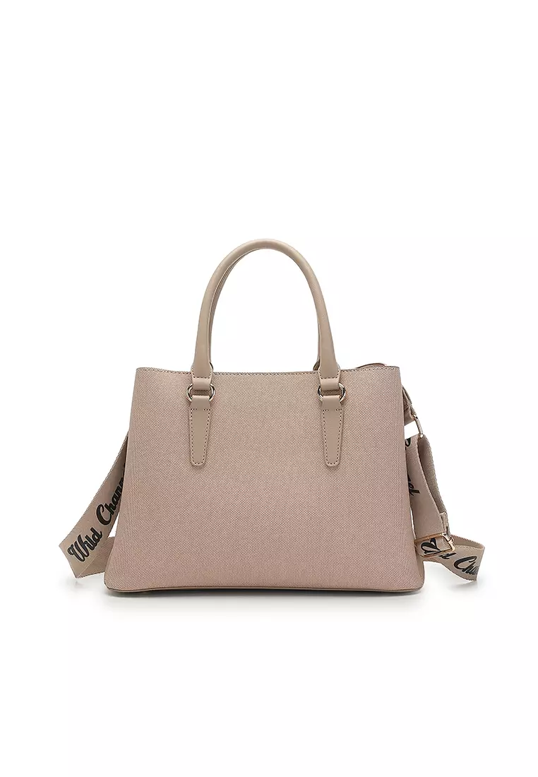 Women's Top Handle Bag / Sling Bag / Crossbody Bag - Apricot