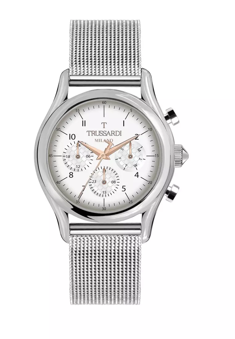 Buy Trussardi 【2 Years Warranty】Trussardi T-Light 43mm White - Main Image