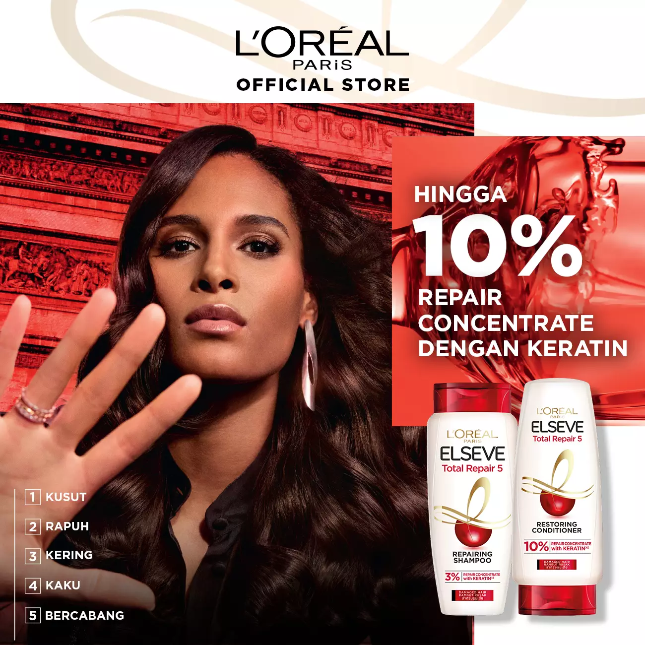 L'Oreal Paris Total Repair 5 Shampoo 155 ml
