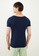 LC WAIKIKI blue V-Neck Short Sleeve Men's Undershirt 31663US392E661GS_5