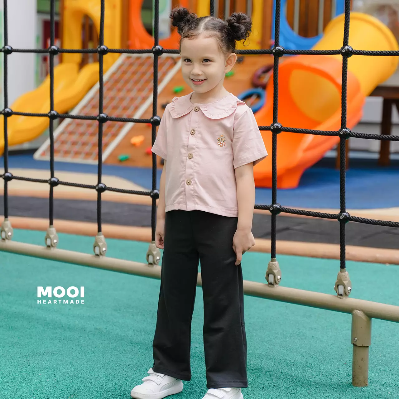 Mooi Celana Panjang Anak Perempuan Grace Bootcut Pants - Cream
