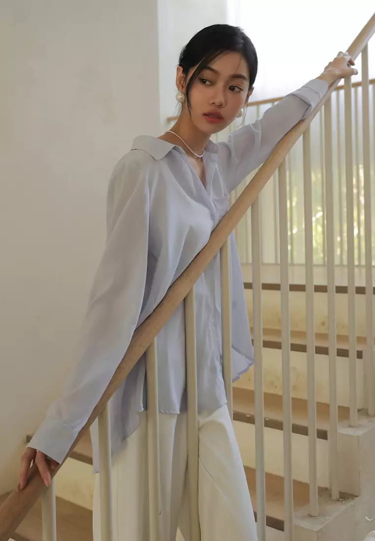 Panel Back Button Down Shirt