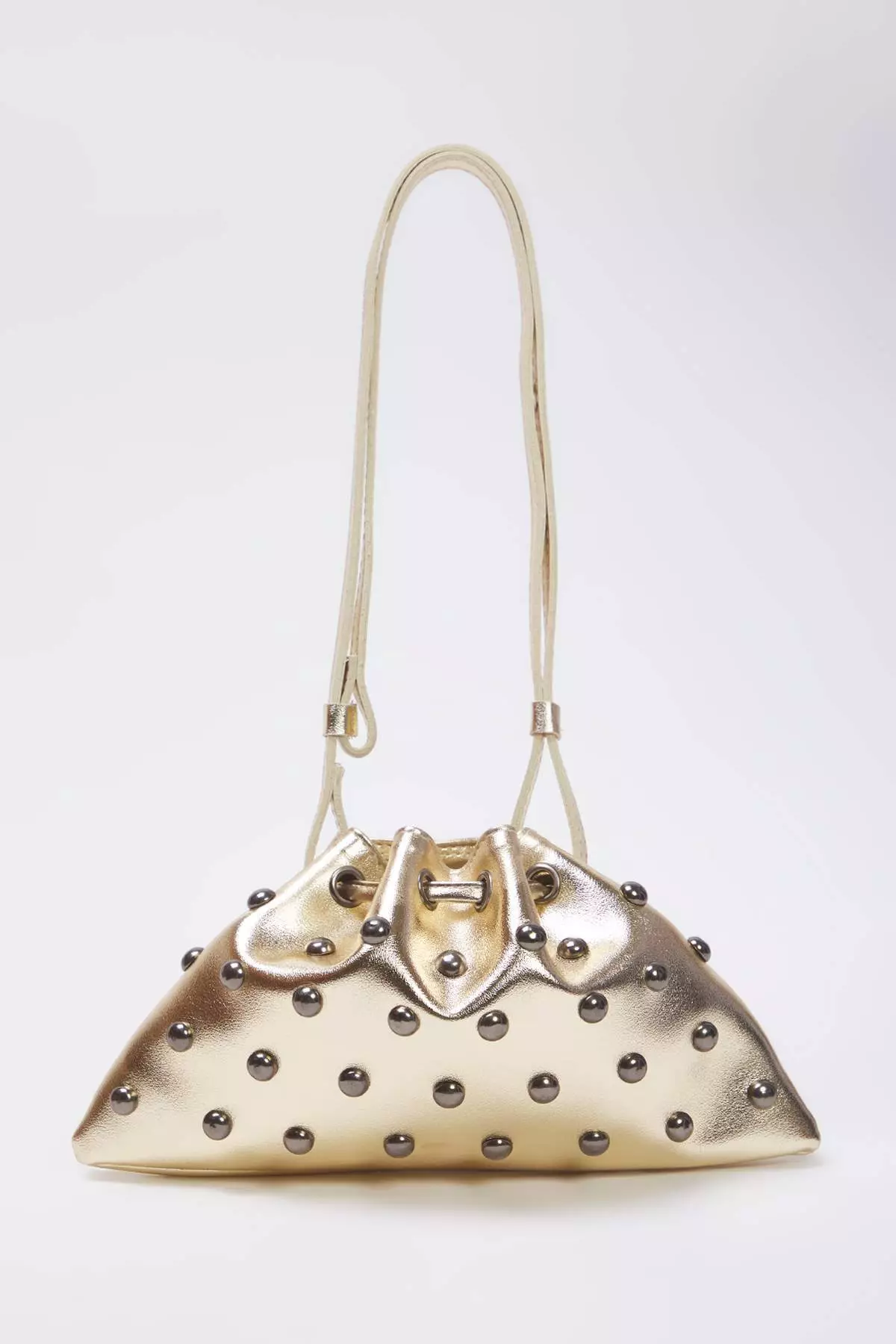 Gold Troc Embroidered Women's Mini/Small Pouch Shoulder Bag