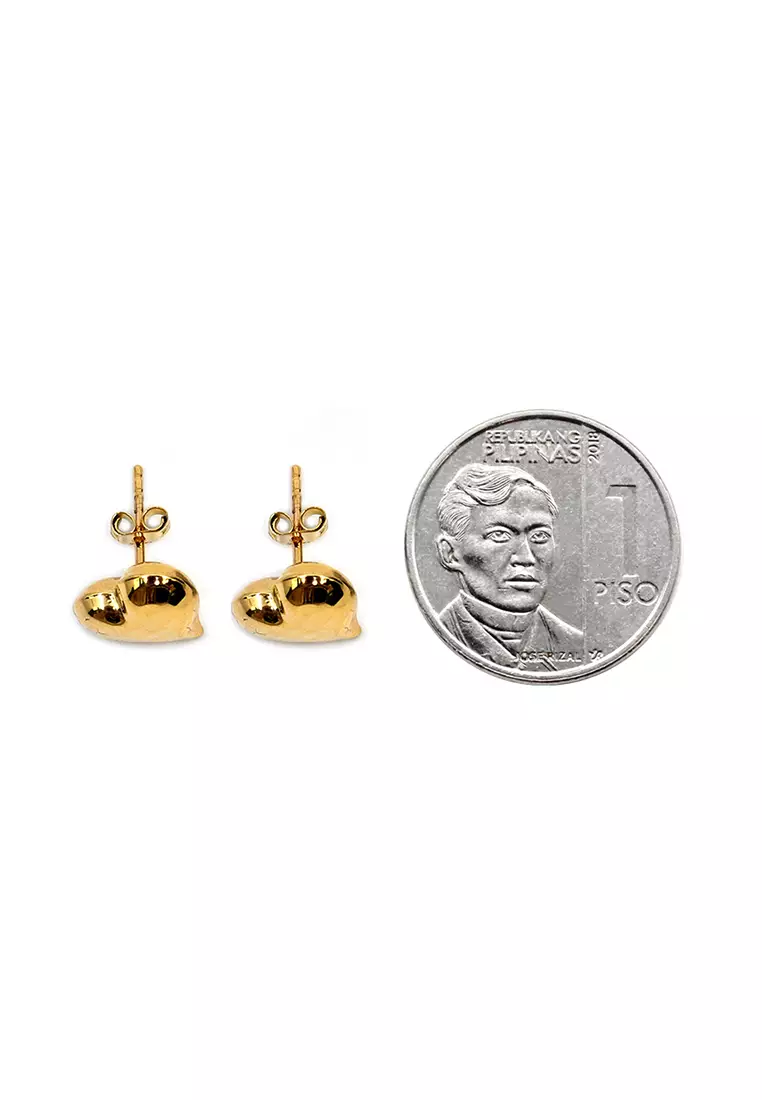 18K Italian Made Yellow Gold Earrings