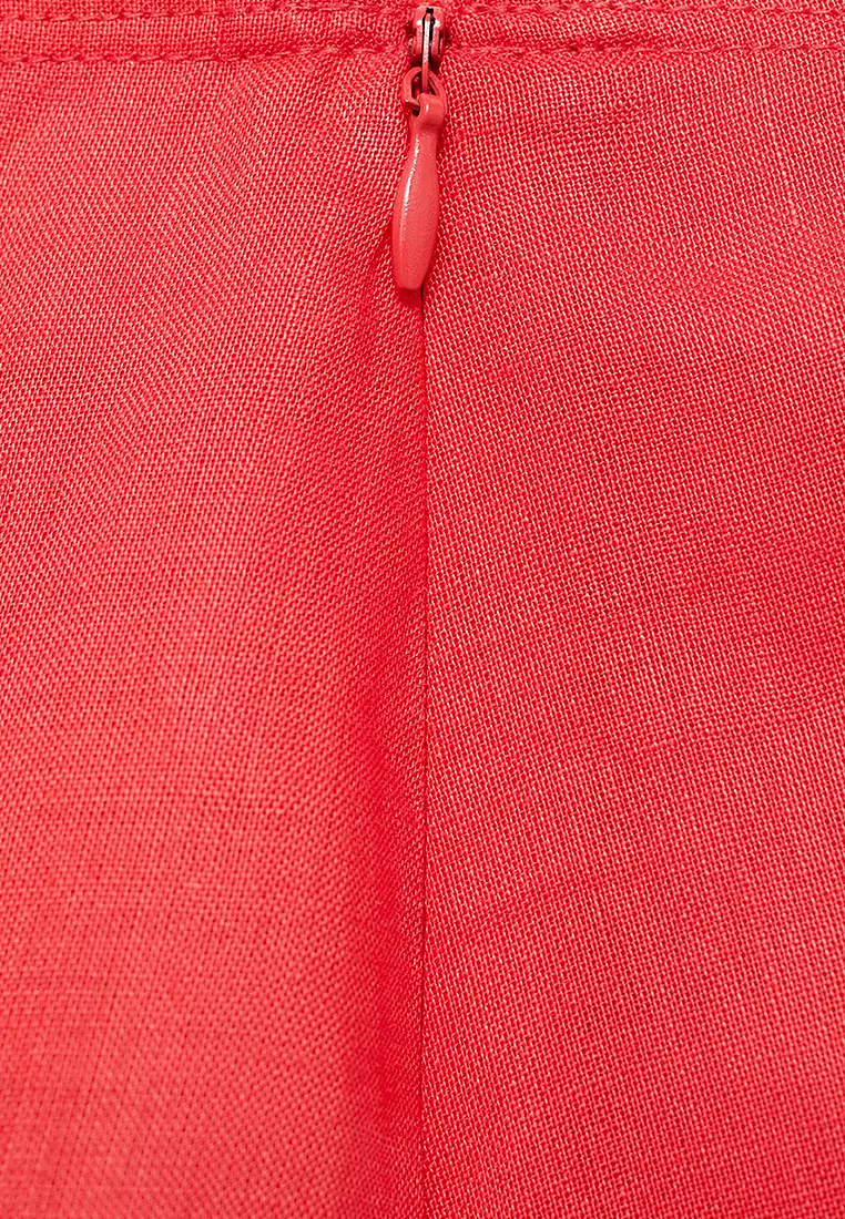 Ramie Pleated Skirt