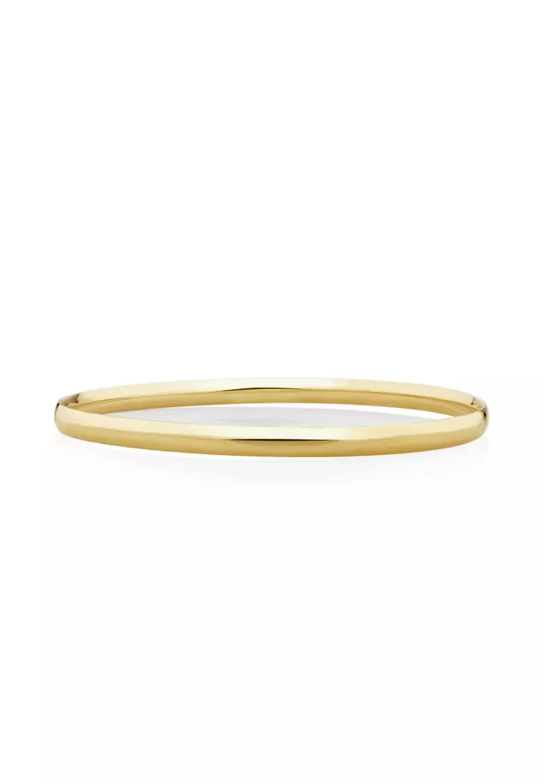 Gold deals oval bangle