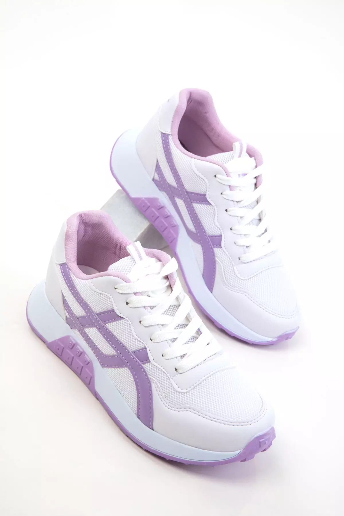 White-Lilac Women's Sneaker 20654