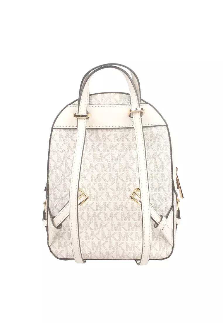 Jaycee Extra-Small Signature Logo Backpack In Light Cream 35T2G8TB1B