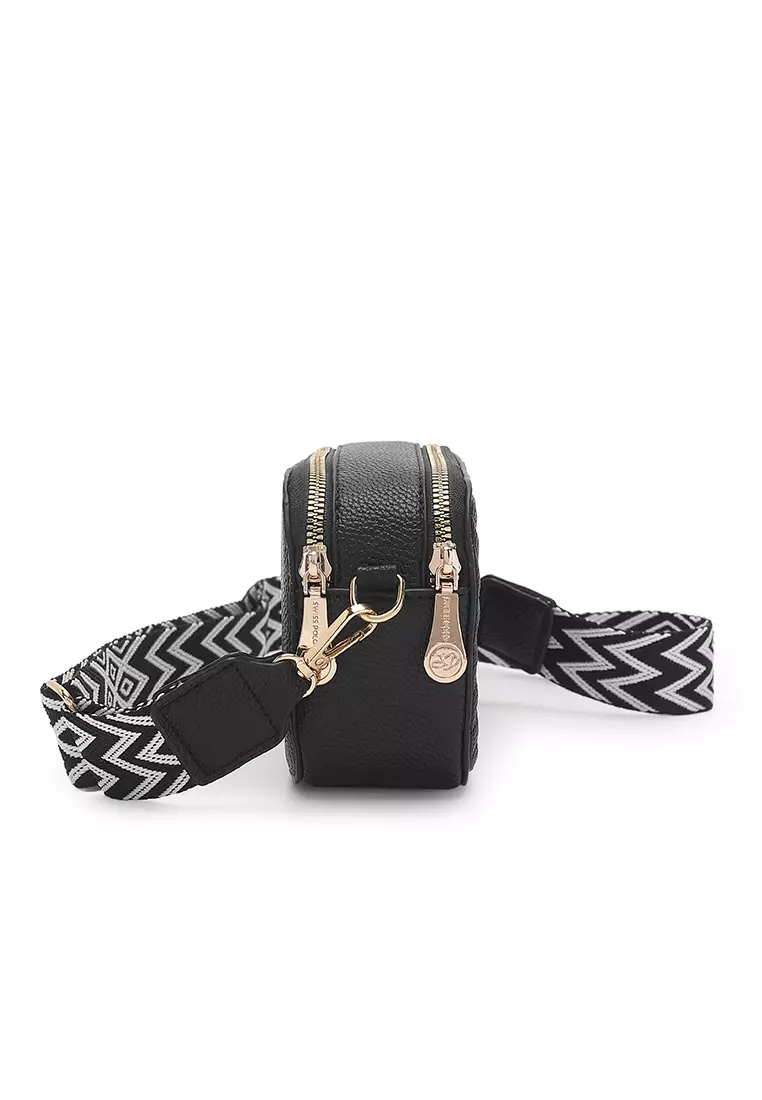 Women's Sling Bag / Crossbody Bag - Black