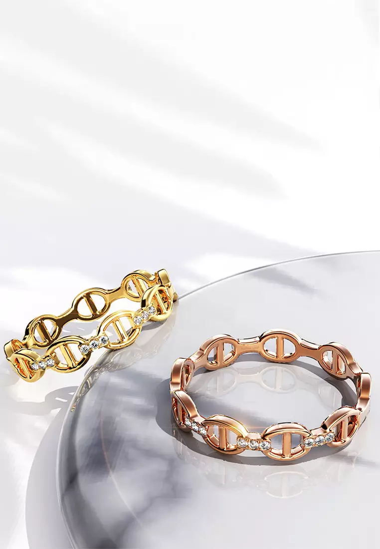 Mariner Link Ring In Gold
