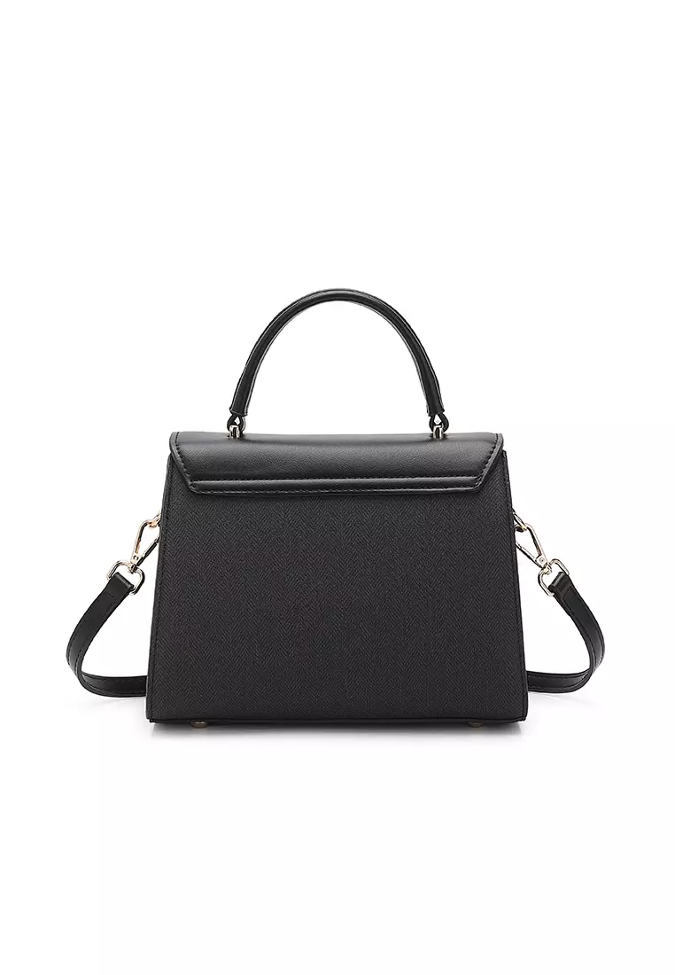 Women's Top Handle Bag / Sling Bag / Crossbody Bag / Shoulder Bag - Black