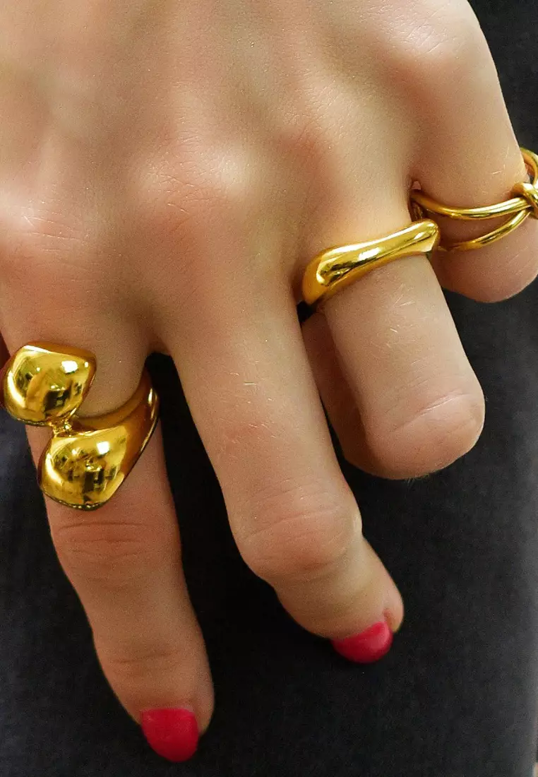 Flat Face Ring in Gold - 7