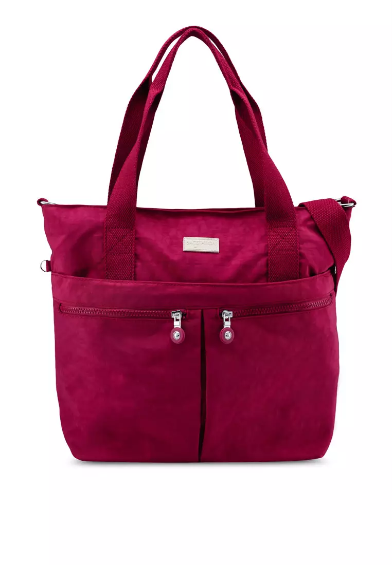 Buy BAGSTATION Crinkled Nylon Travel Tote Online ZALORA Malaysia