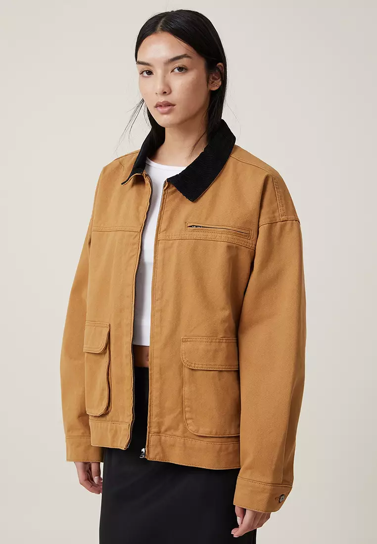 Mens cotton sales work jacket