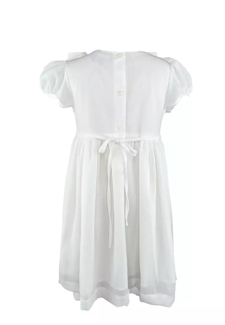 Winona White Formal Girls Dress