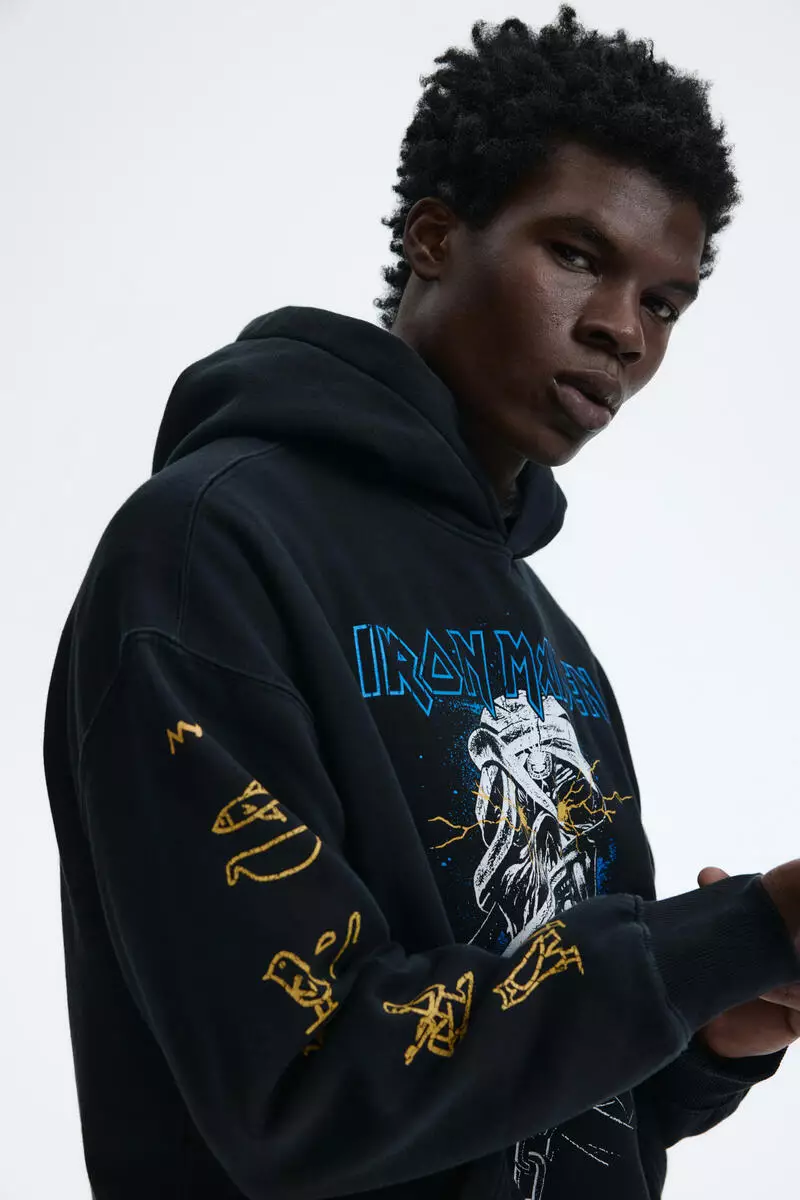 Oversized Fit Printed hoodie