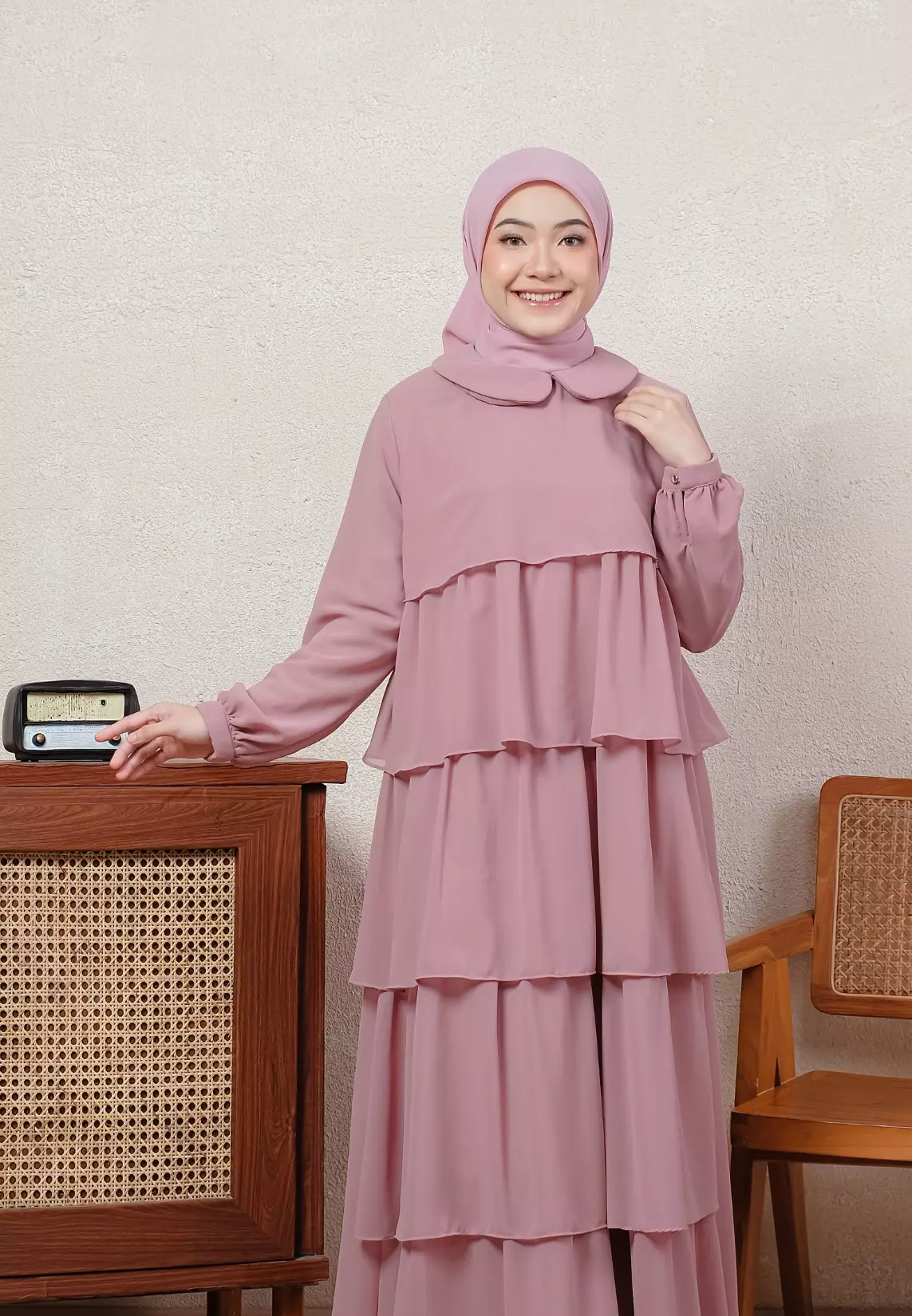 Evelyn Dress - Mauve