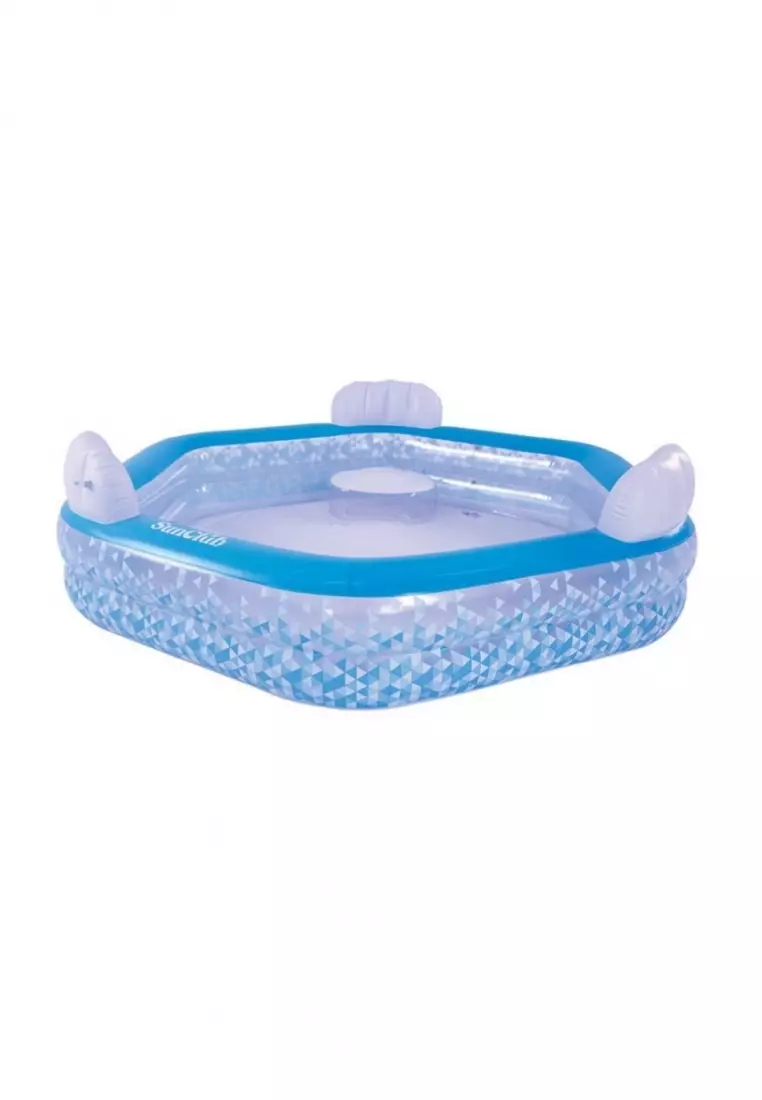 Hexagon inflatable pool outlet