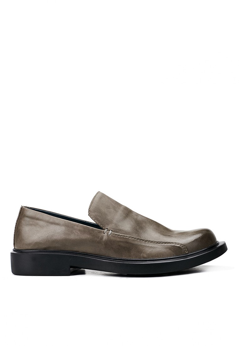 VANSA Top Layer Cowhide Buckle Slip-on Loafer VSM-C2945