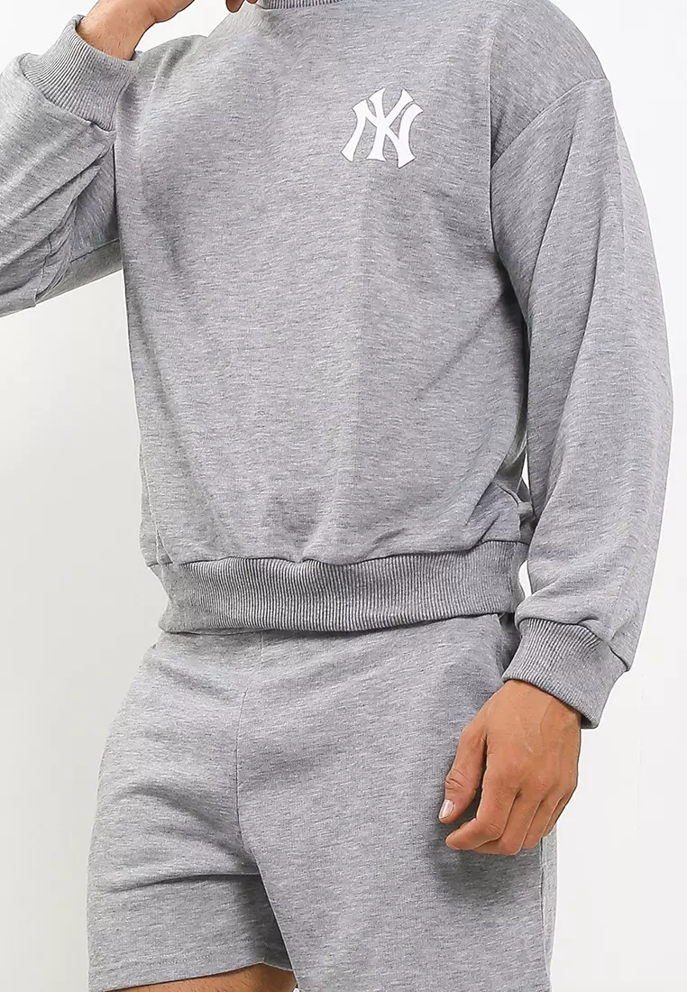 Long Sleeve Sweater Short Pants New York