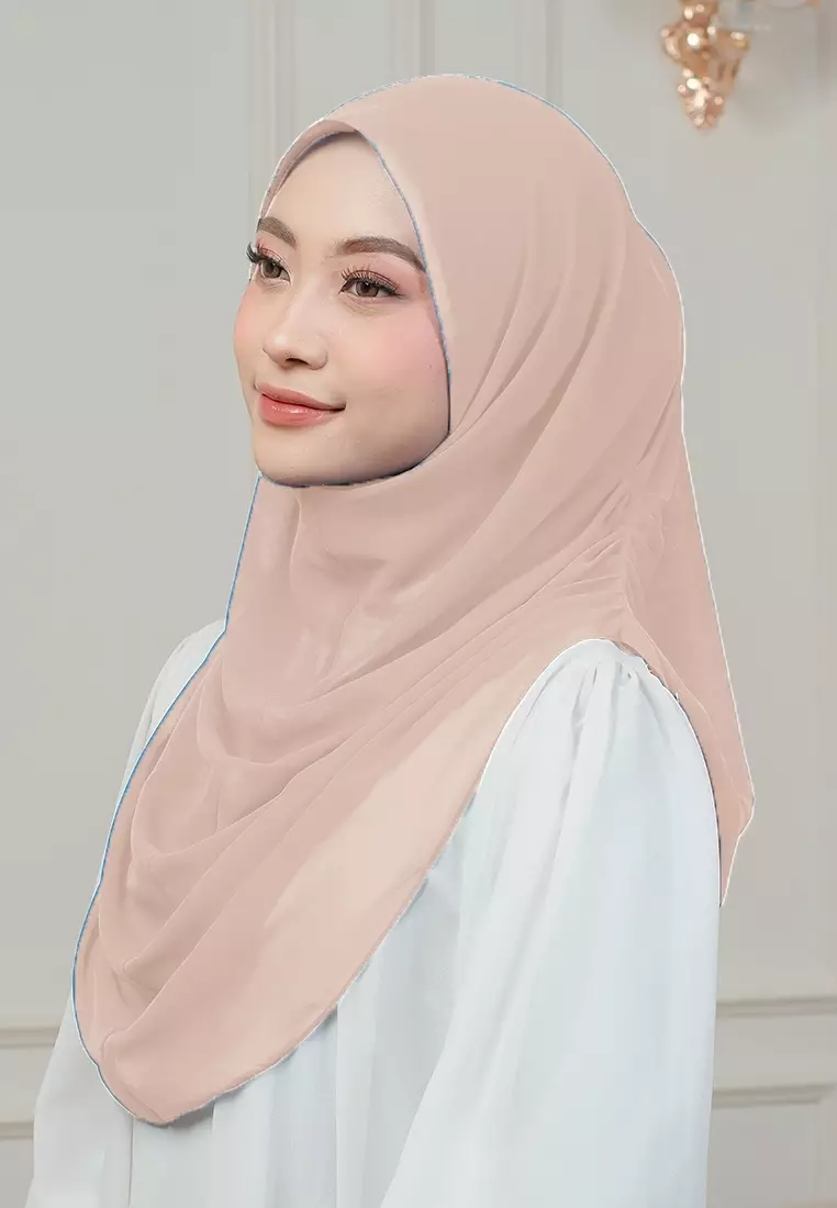 HIJAB INSTAN AURORA - LIGHT PEACH