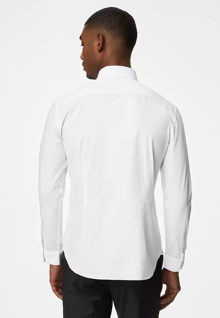 Slim Fit Easy Iron Cotton Rich Shirts