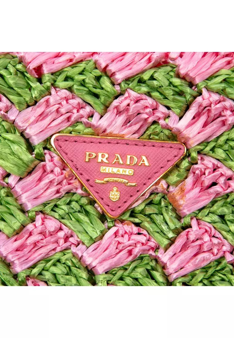 Pre-Loved Prada Raffia Canapa Tote