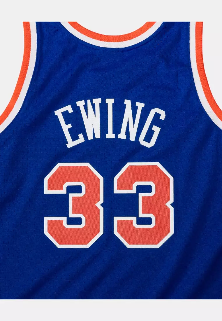 #33 Patrick Ewing 1991 New York Knicks Swingman Basketball Jersey