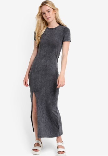 With Tags Missguided, Topshop Black Long Sleeved Split Maxi Dress ...