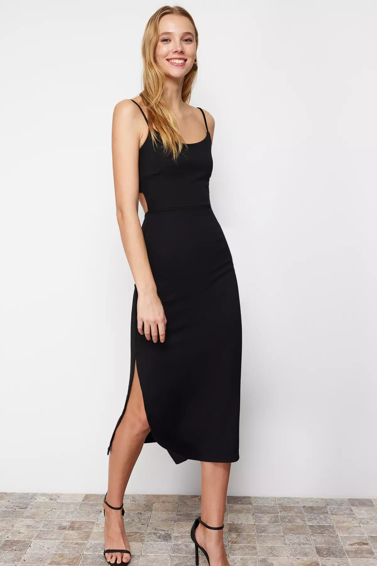 【中古美品】Hella BACK SLIT DRESS（Mサイズ） patchwork dress - Hella (ヘラ）公式通販サイト