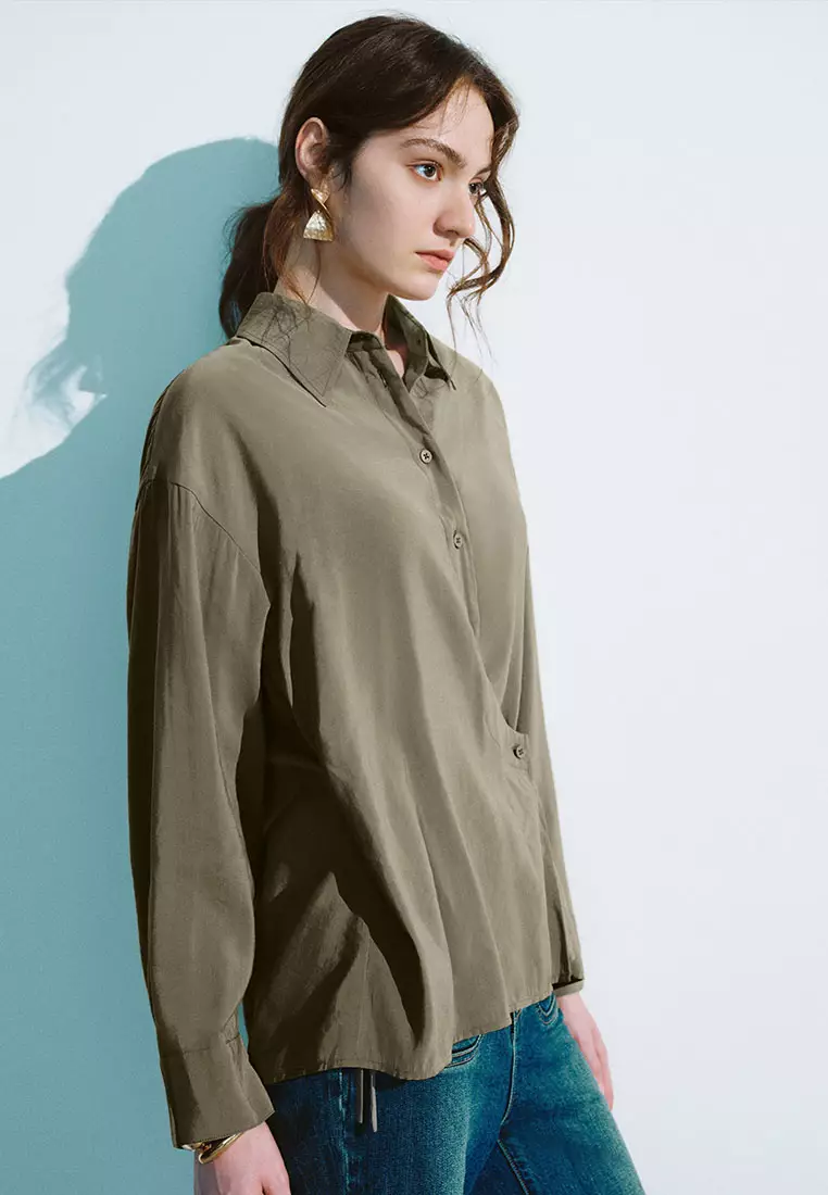 Button Up Loose Shirt