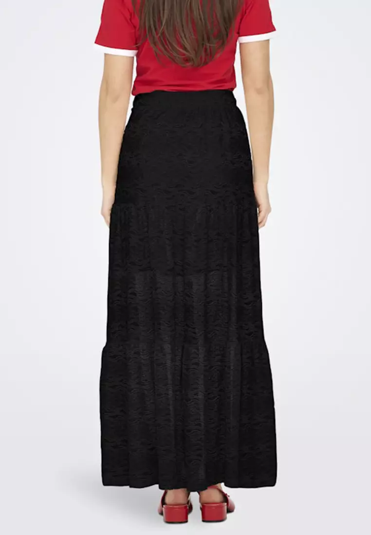 Embroidery Maxi Skirt