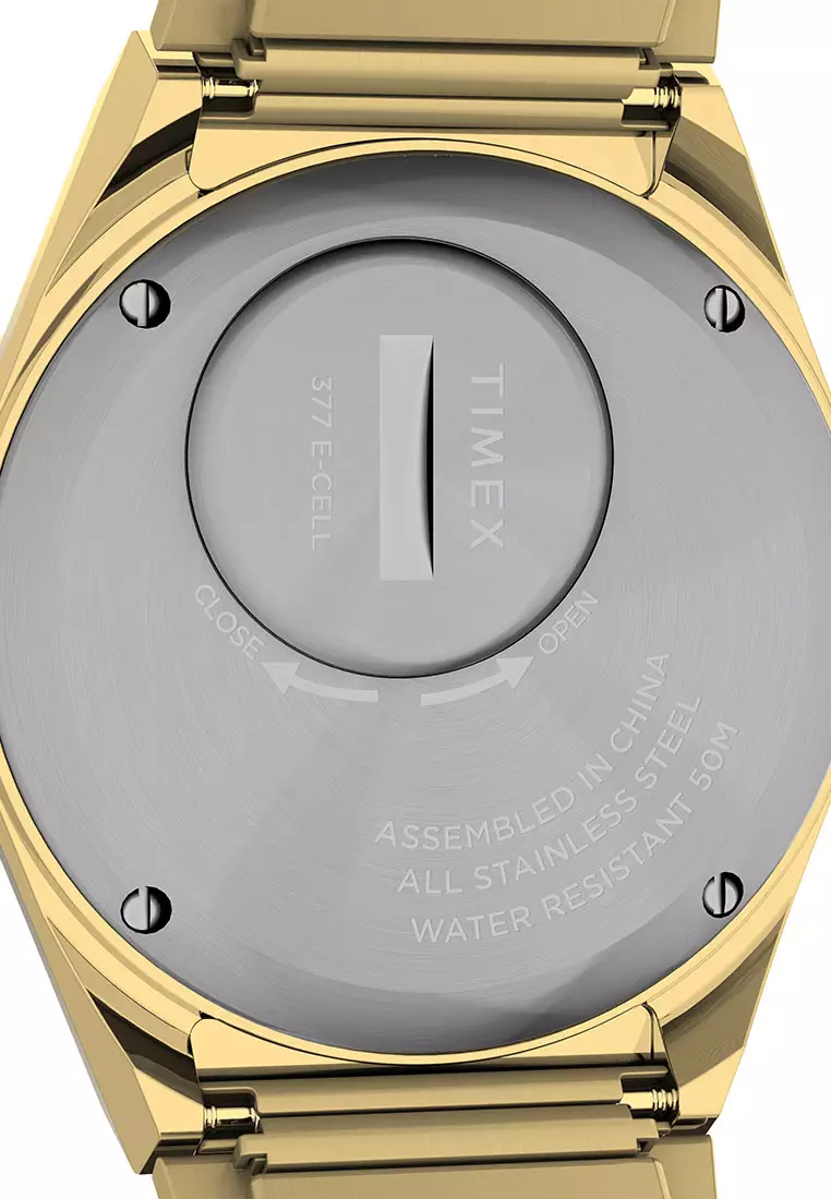 Timex Q Timex Gold Stainless Steel Analog Quartz Watch For Women TW2W10500
