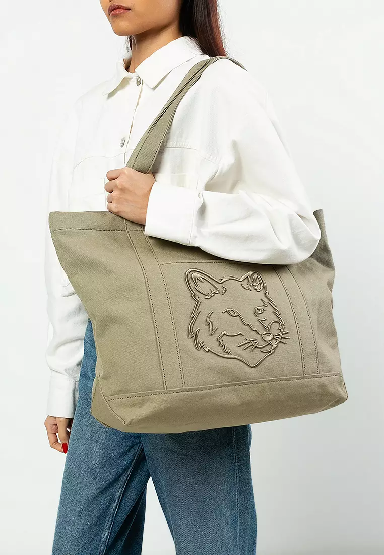 Fox Head Large Tote Bag