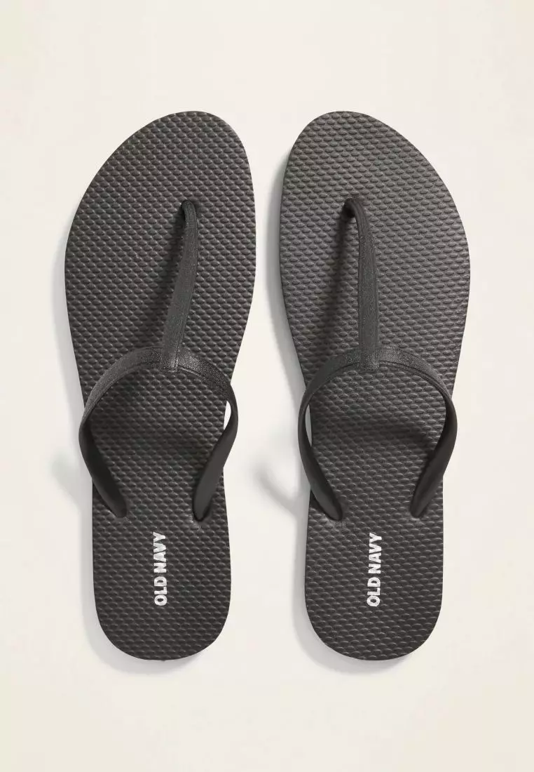 Old navy best sale silver flip flops