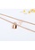Air Jewellery gold Luxurious Cross & Lock Necklace In Rose Gold 08B87AC1B83E9AGS_3