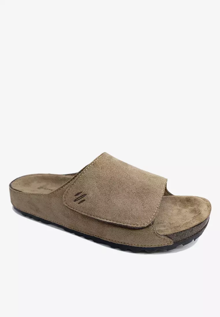 Dr. Cardin Men Cove Core Suede Comfort Sandals with Adjustable Strap D-SLB-8212