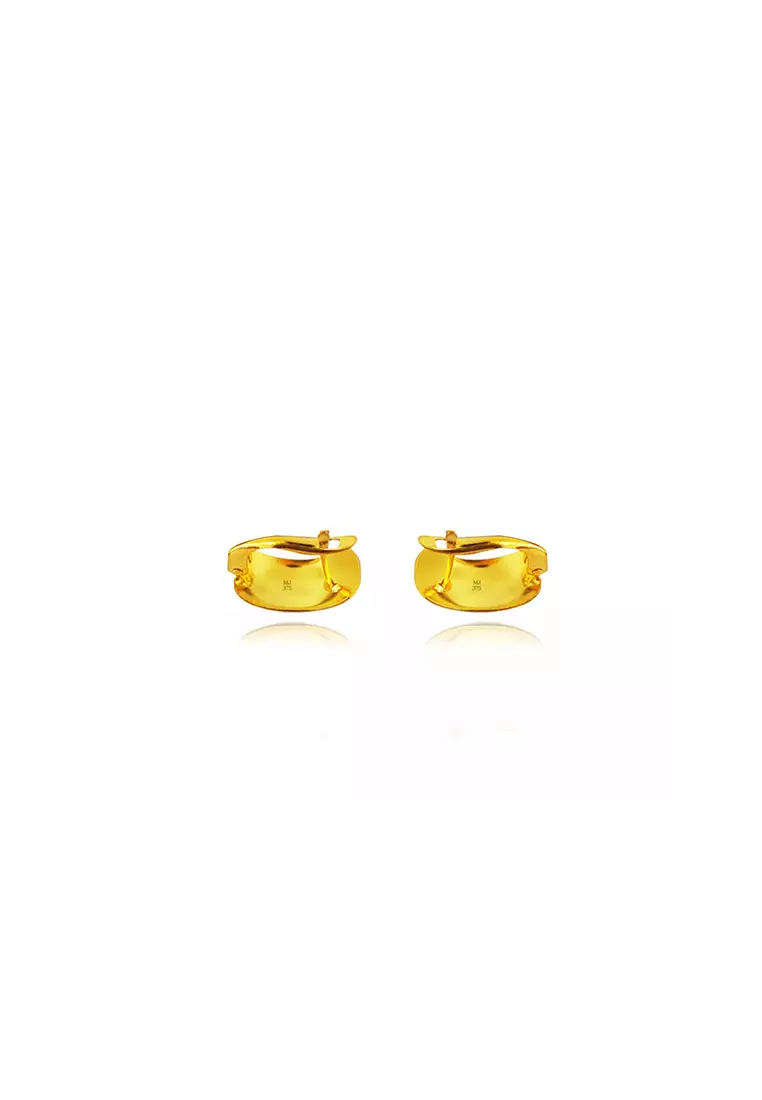 375/9K Gold Clip Earrings S201C