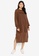LOWRYS FARM brown Knit Midi Dress E2027AAD6699FAGS_1