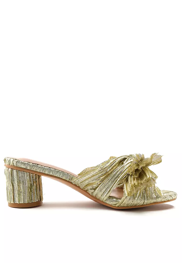 Twenty Eight Shoes 5CM Bowknot Strap Mid Heel Sandals （Backless Strap Style）WTY1199-1-1