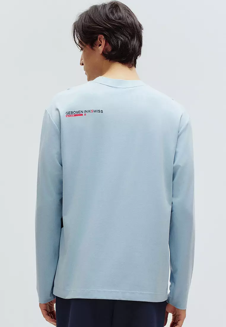 MEN'S K-SWISS LOGO LOOSE FIT LONG SLEEVES T-SHIRT