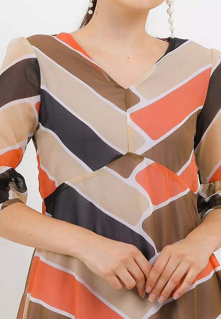 Chanira Kaira Dress-Orange Multi