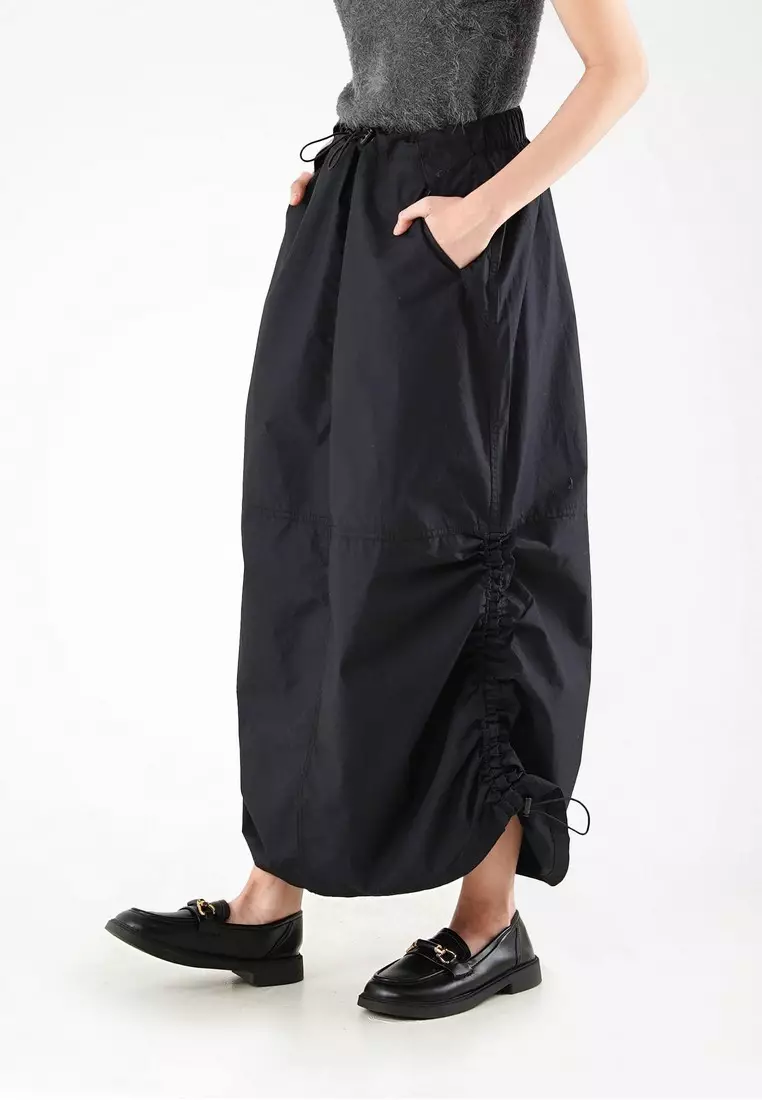 Women's Poplin Drawstring Skirt C030923