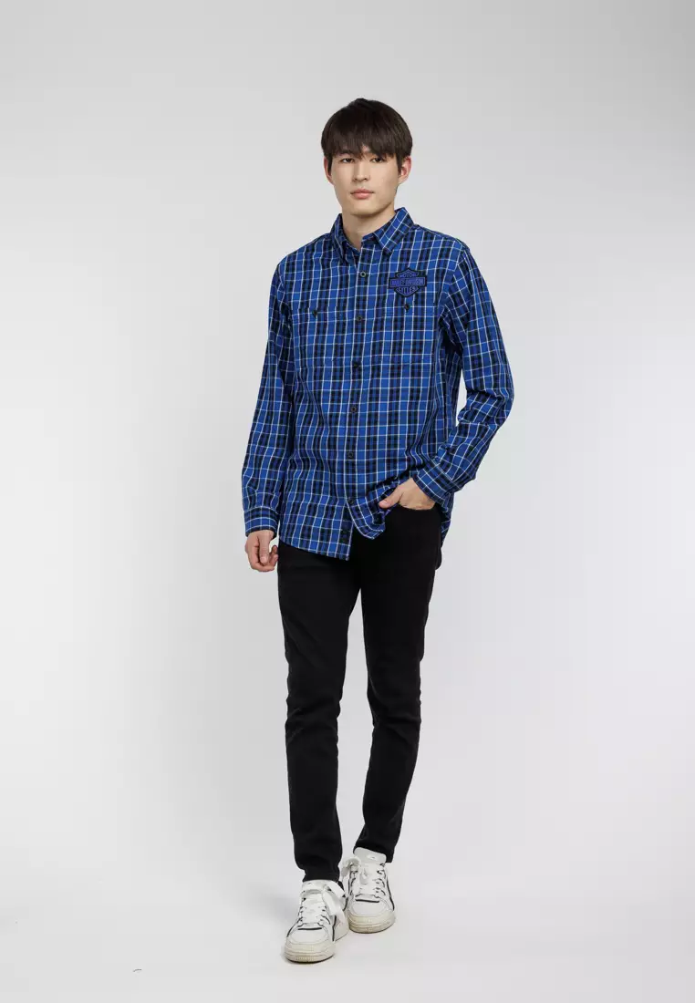 Harley-Davidson Bar & Shield LS Plaid Shirt