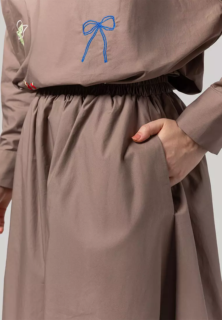 Kami Jolla Balloon Skirt Taupe