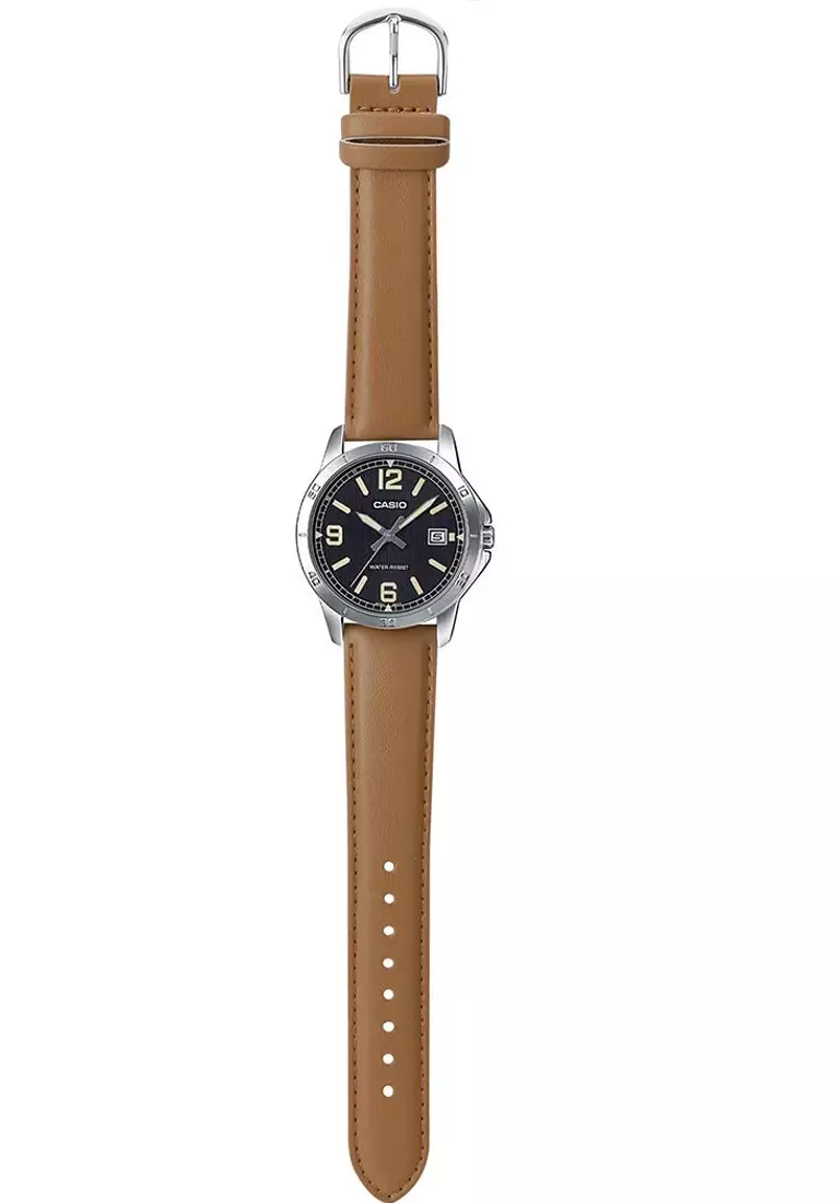 Jam Tangan MTP-V004L-1B2 Coklat