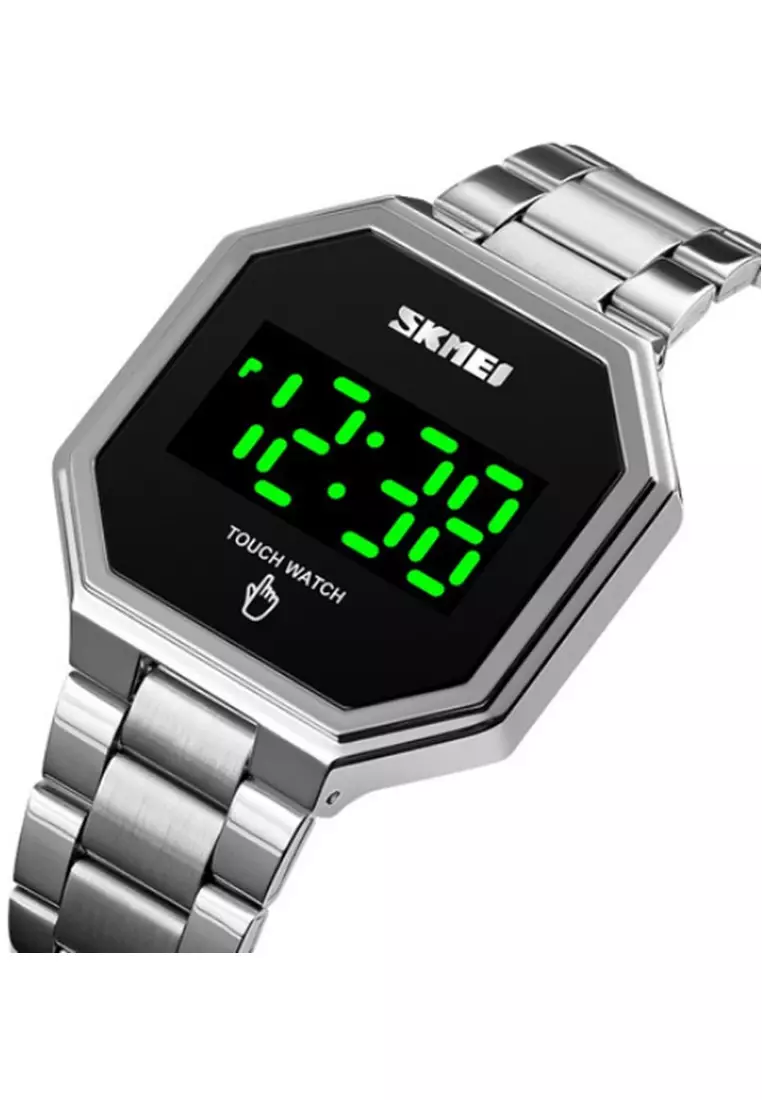 Jam Tangan Digital Pria Waterproof Many Function Strap Tali Material Stainless Steel BY57 ORIGINAL